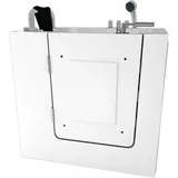 Acquavapore - Sitzwanne Whirlpool Badewanne Mit Tür S02wp-th-b-l 100x78cm
