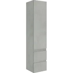 Badmöbelset Elai Hochschrank (Ausführung: Hochschrank Serie MBO 1 Tür 2 Ausz. E. Sherw. D. Anschlag links 350x1625x370 mm)