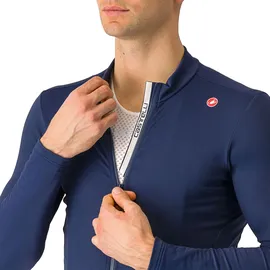 Castelli Espresso Thermal Jersey Herren Langarm Trikot - light black - XL