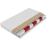 Mirjan24 Federkernmatratze, Weiß, Textil, H3, Rechteckig, 140x200 cm, Schlafzimmer, Matratzen Shop, Matratzen, Taschenfederkernmatratzen