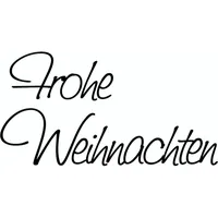 Heyda Stempel Frohe Weihnachten 7 x 3,8 cm Holz