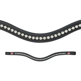 Kieffer Stirnband FlexiLoop Large Crystal Clear Warmblut schwarz