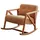 JV Möbel Schaukelsessel Polstersessel 67 x 75 x 85 cm Braun