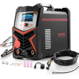 Vevor WIG-Schweißgerät, 6-in-1-Aluminium-Schweißgerät (großes LED-Display) – AC WIG/DC WIG/AC Pulse WIG/DC Pulse WIG/Spot WIG/MMA (Stick)