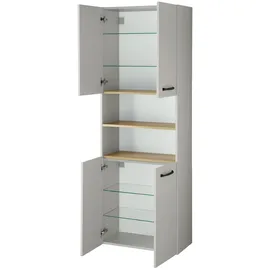 Saphir Quickset 500 Hochschrank 61,6 x 176,4 cm kaschmir Holz
