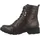 Fitters Footwear That Fits Damen Stiefelette Perunscha PU Schnürstiefelette mit Reißverschluss Übergröße grau) 2237233 grey große Damenschuhe - 45 EU,