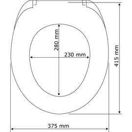 Wenko WC-Sitz Samos Weiß