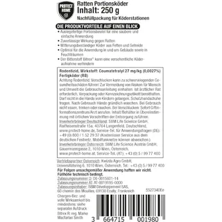 Protect Home Rodicum Ratten Portionsköder 250 g