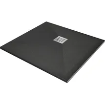 Mexen Stone+ Komposit-Duschwanne quadratisch 80 x 80 cm, Anthrazit - 44718080