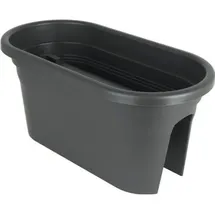 Artevasi Artevasi© Venezia Jardiniere Geländerkasten Anthrazit 60 Cm - Kunststoff