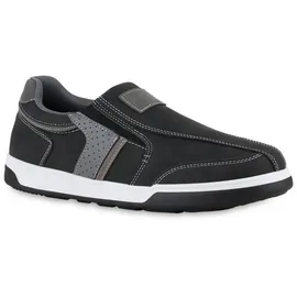 VAN HILL Slip Ons in Schwarz Grau