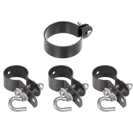 GAH Alberts Alberts Zaunanschluss-Set Wellengittertore,1-seitig,anthr.-met.,m.Bodenh.f⌀60/750-1750mm 634438