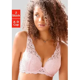 PETITE FLEUR Push-up-BH Damen rosenholz+rosé Gr.90C