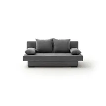 SUN GARDEN Schlafcouch Stoff 3-Sitzer Grau