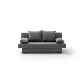 SUN GARDEN Schlafcouch Stoff 3-Sitzer Grau