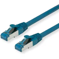 Value Patchkabel Cat.6A (Class EA) S/FTP (PiMF), LSOH, blau, 1 m