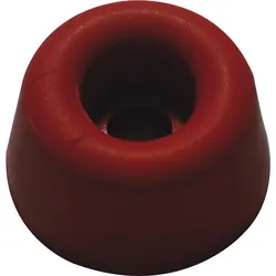 Boden- und Wandtürpuffer Kegel klein, Gummi - rot