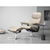 Stressless Stressless® Relaxsessel »Consul«, mit Cross Base, Größe S, M & L, Holzakzent Schwarz beige