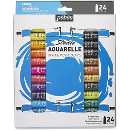 Pebeo Watercolour Studio Aquarellset 24 Tuben 12 ml Orange