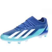 adidas Unisex X Crazyfast.3 Fg Football Shoes (Firm Ground), Bright Royal/FTWR White/Solar Red, 41 1/3 EU - 41 1/3 EU