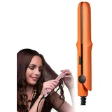 Regulatem Ceramic Mini Hair Curler,Mini Glätteisen für Kurzes Haar,2 in 1 Mini Glätteisen und Lockenstab,Keramik-Heizplatte,Tragbare Keramik flache Lockenstab Haar Lockenwickler für Reisen (F)