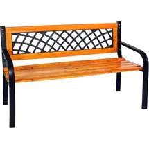 INDA-EXCLUSIV Gartenbank 120 x 52 x 74 cm Schwarz/Mehrfarbig