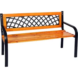 INDA-EXCLUSIV Gartenbank 120 x 52 x 74 cm Schwarz/Mehrfarbig