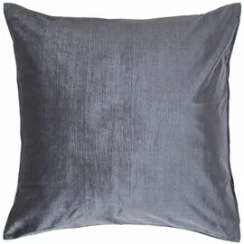 Homescapes Kissenbezug Samt 60 x 60 cm Grau