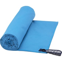 Cressi Schnelltrockentuch, Mikrofaser Unisex-Sporthandtuch für Erwachsene, blau, 50 x 100 cm