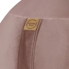 Sitting Ball Sitting Point Sitzball Samt Uni Stoff Rosa Rose