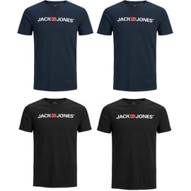 JACK & JONES Logoshirt Corp mit Kurzarm in Weiß-XL