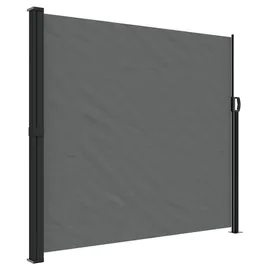 vidaXL Seitenmarkise 180 x 300 cm grau Polyester
