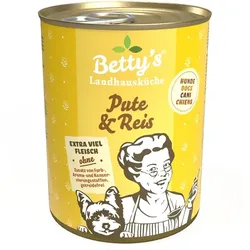 Hunde Nassfutter Betty's Landhausküche Mit Pute & Reis