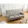 Massivmoebel24 Sofa 3-Sitzer Echtleder 196x84x94 grau CHESTERFIELD #207