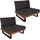 MCW MCW-H54 Loungesessel braun/dunkelgrau