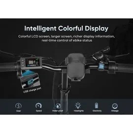 SMARTAI SAMEBIKE E Bike Elektrofahrrad 20" Fat Tire E-Fahrrad klapprad 36V/12Ah Akku,Off-Road Trekking Mountainbike City EBike Herren Damen(CY20) (White)