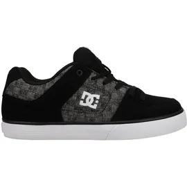 DC Shoes Herren Pure-Leather Shoes for Men Sneaker, Black Monogram,43 EU - 43 EU