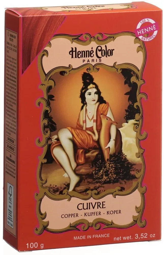 Henna Color 100g Naturhaarfärbemittel Hennè Pulver Pflanzen Haar Farbe Öko NEU Kupfer