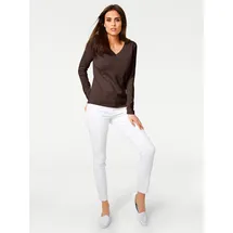 Heine V-Pullover Braun 38