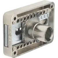 Junie Möbel-Riegelschloss FURORE 8520 aufliegend Metall vernickelt, links