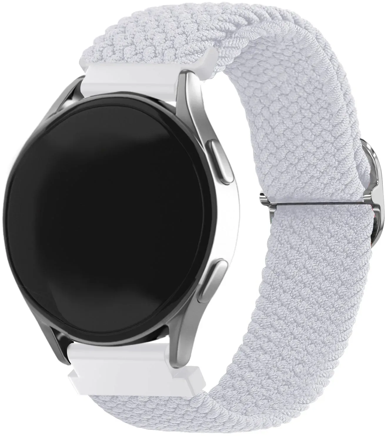 Strap-it Oneplus Watch Armband Nylon für OnePlus Watch 4  - 47mm - Weiß - Elastisch