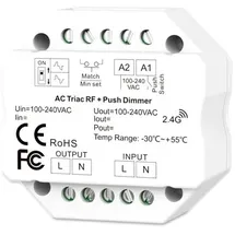 ISOLED Sys-Pro Universal-Push/Funk Mesh-Dimmer 230V, 360VA, Phasenan-/Abschnitt wählbar