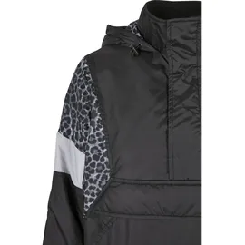 URBAN CLASSICS Ladies AOP Mixed Pull Over Jacket - schwarz,