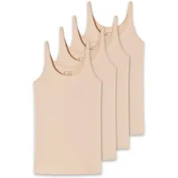 SCHIESSER T-Shirt 4er Pack in Beige (Sand) | Gr.: XXL