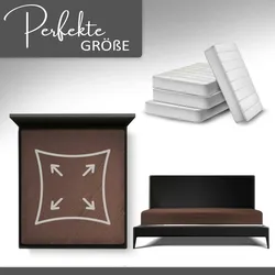 Spannbettlaken Jersey 100% Baumwolle 120-130x200 cm Braun 2er Pack
