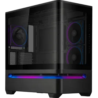 Asus Prime AP202 mATX Gaming Gehäuse mit Seitenfenster schwarz