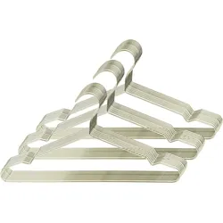 SVITA 30er Set Kleiderbügel mit Hosensteg dünn leicht Metall Gold