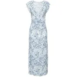 VIVANCE Maxikleid Blau/Creme Geblümt 38