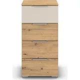 OTTO home Highboard 40 x 81 cm Beige / Braun