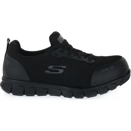 SKECHERS Sure Track Jixie Slipper, Black Textile Synthetic, EU